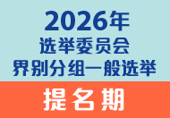 2026年选举委员会界别分组一般选举 2026年选举委员会界别分组一般选举