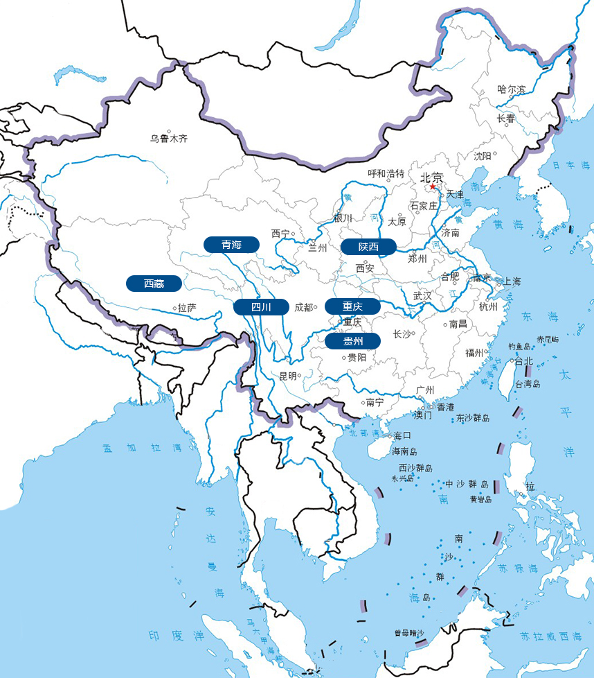 省/市/自治区基本资料中国地图分布图